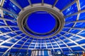 Night view of Reichstag Dome, Parliament building in Berlin, Germany, Europe Royalty Free Stock Photo