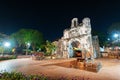 Night View of the Remains of A Famosa Portuguese Fort in Melaka