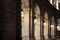 Night view of republic square in rome Royalty Free Stock Photo