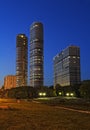 Night view residential Tricolor complex