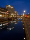 Night view Rideau Canal Ottawa Ontario Canada Royalty Free Stock Photo