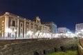 Night view of the Roman amphitheater of Catania Royalty Free Stock Photo