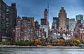 Night View from Roosevelt Island of midtown NewYork