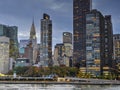 Night View from Roosevelt Island of midtown NewYork