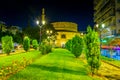 Night view of Rotunda of Galerius in Thessaloniki, Greece Royalty Free Stock Photo