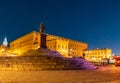 Night view of the Royal Palace in Stockholm, Sweden Royalty Free Stock Photo