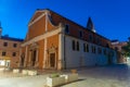Night view of Saint Simeon church in Zadar, Croatia Royalty Free Stock Photo