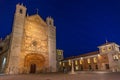 Night view of San Pablo church in Spanish town Valladolid