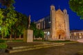 Night view of San Pablo church in Spanish town Valladolid