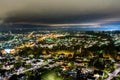 Night View at Sandefjord city from Mokollen