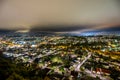 Night View at Sandefjord city from Mokollen