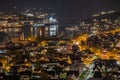 Night View at Sandefjord city from Mokollen