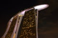 marina sands hotel at night Royalty Free Stock Photo