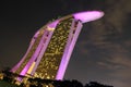 pink color sands hotel at night Royalty Free Stock Photo