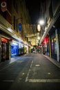 Night view scene in Melbourne CBD Royalty Free Stock Photo