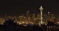 Night View on Seattle Downtown