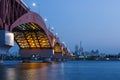 The night view of Seongsan Bridge