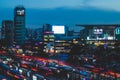 Seoul station view at night