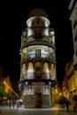 Night view of seville Royalty Free Stock Photo