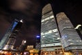 Night view of Shanghai financial center, China Royalty Free Stock Photo