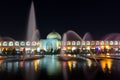 Night view of Sheikh Lotf Allah Mosque with fountain, situated on the eastern side of Naqsh-e Jahan Square,an important
