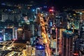 Night view of Shenzhen city, Guangdong Province, China Royalty Free Stock Photo