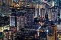 Night view of Shenzhen city, Guangdong Province, China Royalty Free Stock Photo