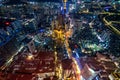 Night view of Shenzhen city, Guangdong Province, China Royalty Free Stock Photo