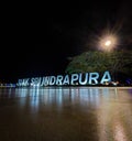night view of siak sri indrapura indonesia