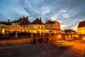 Night view on Sibiu city Royalty Free Stock Photo