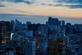 Night View of Sinchon, Seoul, Korea Royalty Free Stock Photo