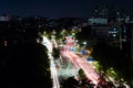 Night View of Sinchon, Seoul, Korea Royalty Free Stock Photo