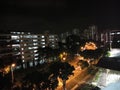 Night view of Singapore residential