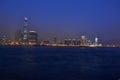 Night view of skyscrapers Hong Kong island Royalty Free Stock Photo