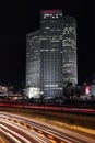 Night view on the skyscrapers of Tel Aviv Royalty Free Stock Photo