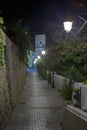 Night view of a small Italian seaside town 4 Royalty Free Stock Photo