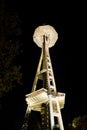 Night view of Space needle in Seattle Washington Royalty Free Stock Photo