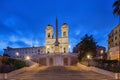 Spanish Steps and  Fontana della Barcaccia in Rome, Italy. Royalty Free Stock Photo