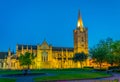 Night view of the St. Patrick's Cathedral in Dublin, Ireland Royalty Free Stock Photo