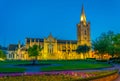 Night view of the St. Patrick's Cathedral in Dublin, Ireland Royalty Free Stock Photo