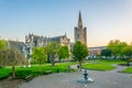 Night view of the St. Patrick's Cathedral in Dublin, Ireland Royalty Free Stock Photo