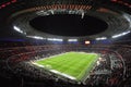 Night view of the Stadium Donbass Arena Royalty Free Stock Photo
