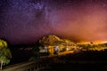 Night View Stars Mikly Way Copacabana Bolivia Royalty Free Stock Photo