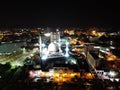 A night view of State Mosque Kuantan Royalty Free Stock Photo