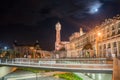 Night view of the Station Gent-Sint-Pieters