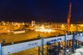 Night view of Stena Line ferry harbor