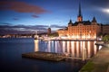 Night view Stockholm, the capital of Sweden