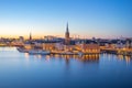 Night view of Stockholm city skyline old town in Sweden Royalty Free Stock Photo