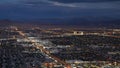 Night view from the Stratosphere Tower in Las Vegas, Nevada Royalty Free Stock Photo