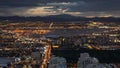 Night view from the Stratosphere Tower in Las Vegas, Nevada